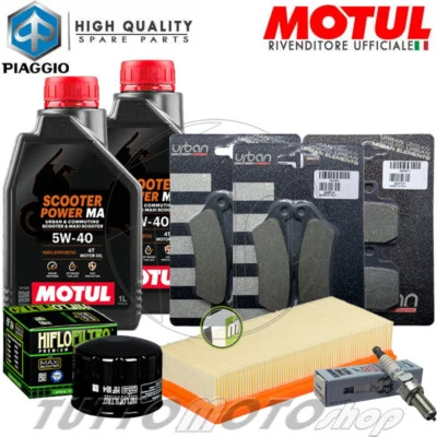 MOTUL - HIFLO - NGK - BRAKING Tagliando GILERA Nexus 500 2003-2011 / Olio Motul + Filtri + Candela + Pastiglie
