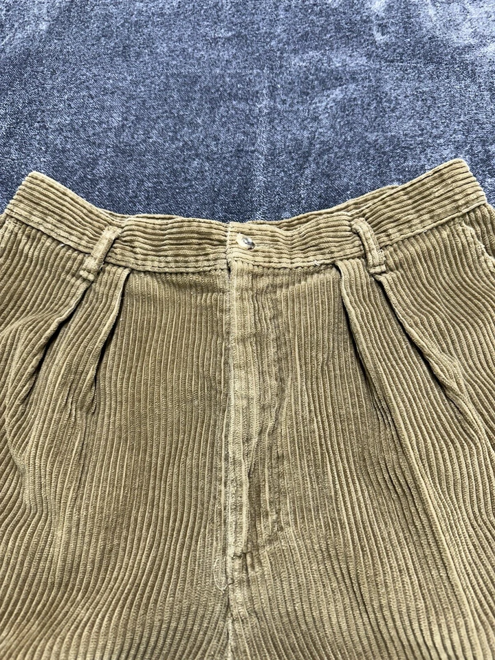 Pantalones plisados de pana vintage Dockers Barrel Bowleg para mujer 16 hechos en EE. UU. Foto 2 de 4