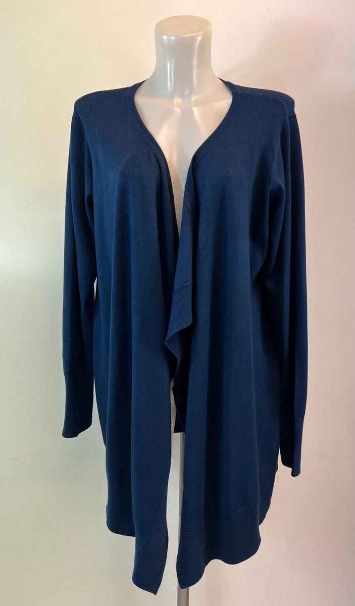 Ladies New Capsule Navy Waterfall Cardigan Size 12 14 16 18 20 22
