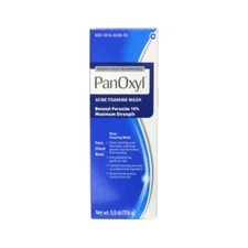 Panoxyl Benzoyl Peroxide Foaming Acne Wash 10% 5.5oz - New