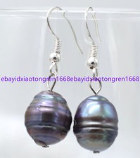 Charming Natural 10-11mm Black Tahitian Fresh...