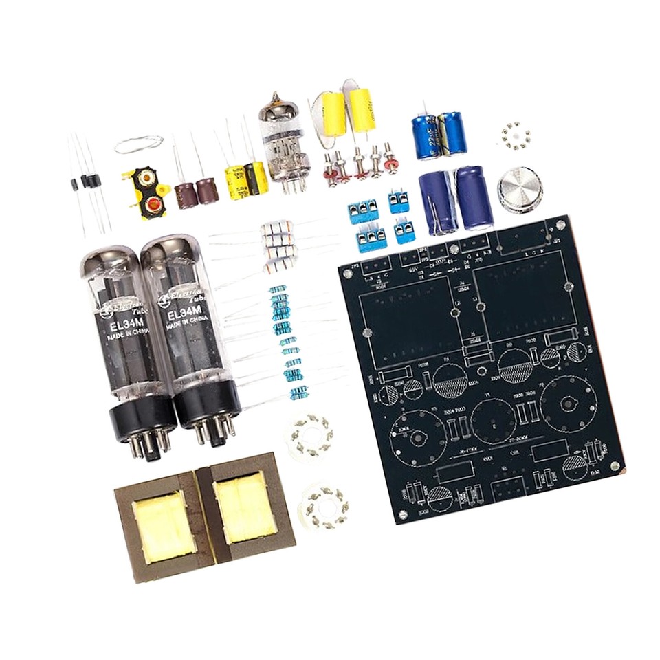 Douk Audio Class A Vacuum Tube Stereo Amplifier DIY Kit – 8W Integrated HiFi Power Amp