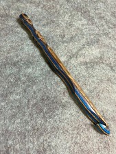 Hand carved Safari Wood YARN CROCHET HOOK size N