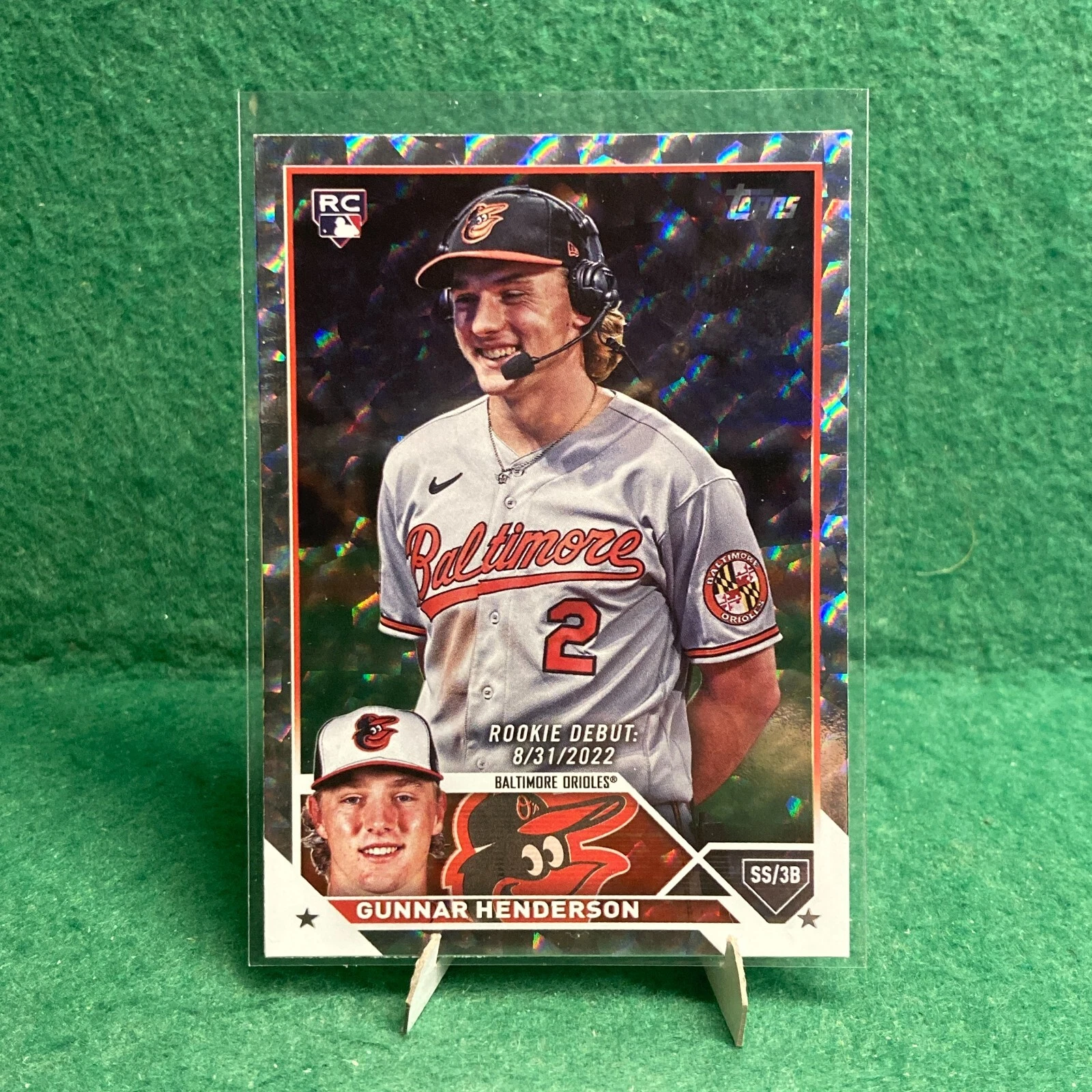2023 Topps Baseball Update / Gunnar Henderson RC #US18 Silver Pattern Foil