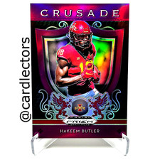2019 Panini PRIZM Draft Picks Football HAKEEM BUTLER Crusade #7 RC Purple PRIZM