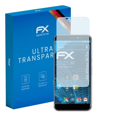 atFoliX 3x Displayschutzfolie für Ulefone S8 Pro Schutzfolie klar Folie