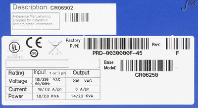 32648 KOLLMORGEN SERVODRIVE, SERVOSTAR CD, PRD-0030000F-45 CR06902