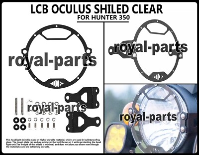 LCB OCULUS SHILED CLEAR FIT FOR ROYAL ENFIELD HUNTER 350