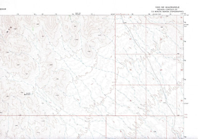 Vigo NE, Nevada 1969 Vintage USGS Topo Map 7.5 Quadrangle Topographic