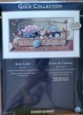 Dimensions Gold Collection Kitty Litter 35184 Counted Cross Stitch Kit NEW
