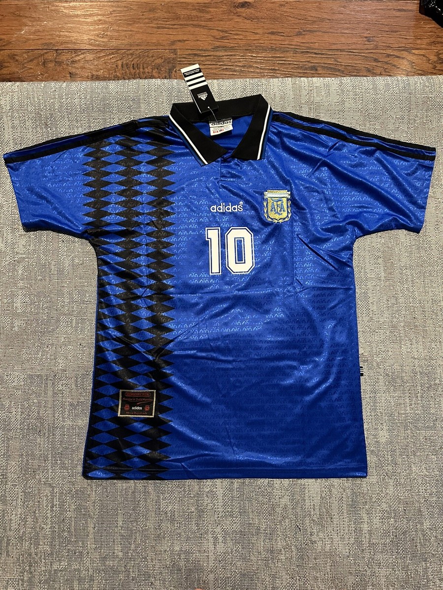 Argentina Adidas Originals Away Size M Vtg NWT Messi Maradona