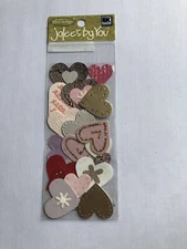 Jolee's By You Dimensional Sticker, Pink and Gold Hearts