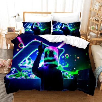 3D Musiker Doktom Quilt Cover Set Bettwäsche Sets Kissenbezüge 64