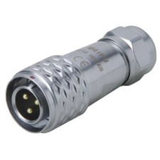 Image of Weipu SF1210/P3 SF12 Bullet Connector Straight Plug 3 Pins Push-Pull