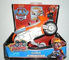 Nickelodeon Paw Patrol Zuma Moto Pups Deluxe Vehicle Motorcycle with Figure NEW