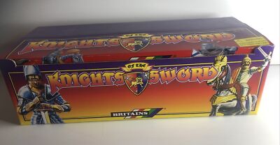 BRITAINS, 48 PC SILVER & STORM FOOT KNIGHTS, KNIGHTS OF THE SWORD  #17406 BNIB