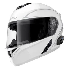 Sena Outrush R Modular Smart Bluetooth Helmet - Glossy White - Medium