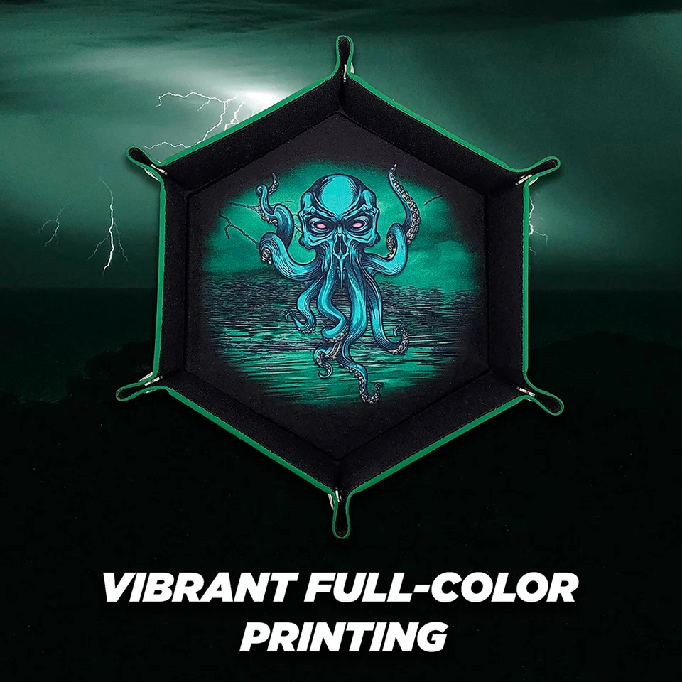 CM Bandeja Plegable para Rodar Dados y Coctelera para Dados DND Bandeja para Dados y Coctelera para Dados Foto 3 de 4