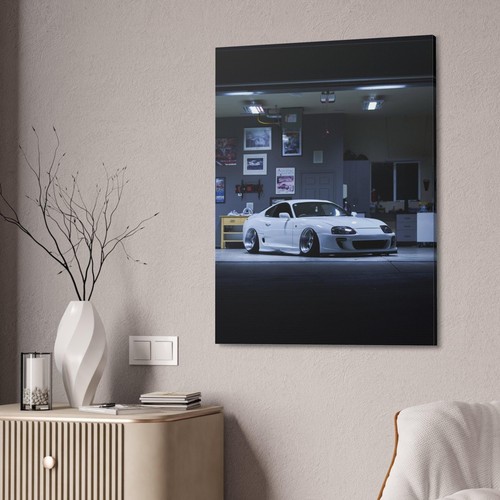 Toyota Supra MK4 High Resolution Museum Quality Vertical Car Canvas Print #010 - Picture 3 of 10