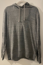 Men's Textured Fleece Hooded Sweatshirt - Goodfellow Co - Heather Gray, Medium