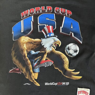 Vintage World Cup USA Eagle Nutmeg T-Shirt United States FIFA 1994