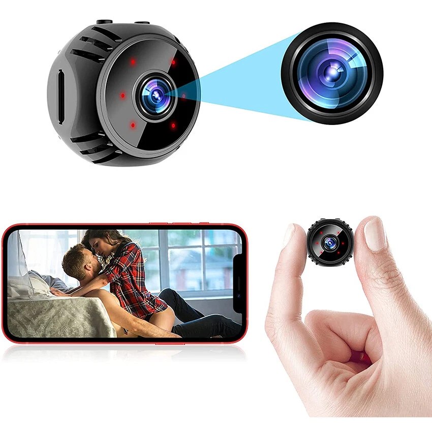 Mini Wireless Camera Real 1080P Wifi Camera Home Nanny Tiny Cam Baby with  Night Vision Motion Cell Phone App Detection 