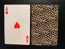 Swap Playing Card   LEOPARD PRINT   Ace of Hearts