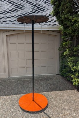 Unique Heavy Duty Plant Stand Rotating Metal Hanger Breaks Down into 4 Pieces