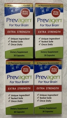Prevagen Extra Strength 20mg Capsules - 30 Count, Bundle of 4, 120 Day Supply