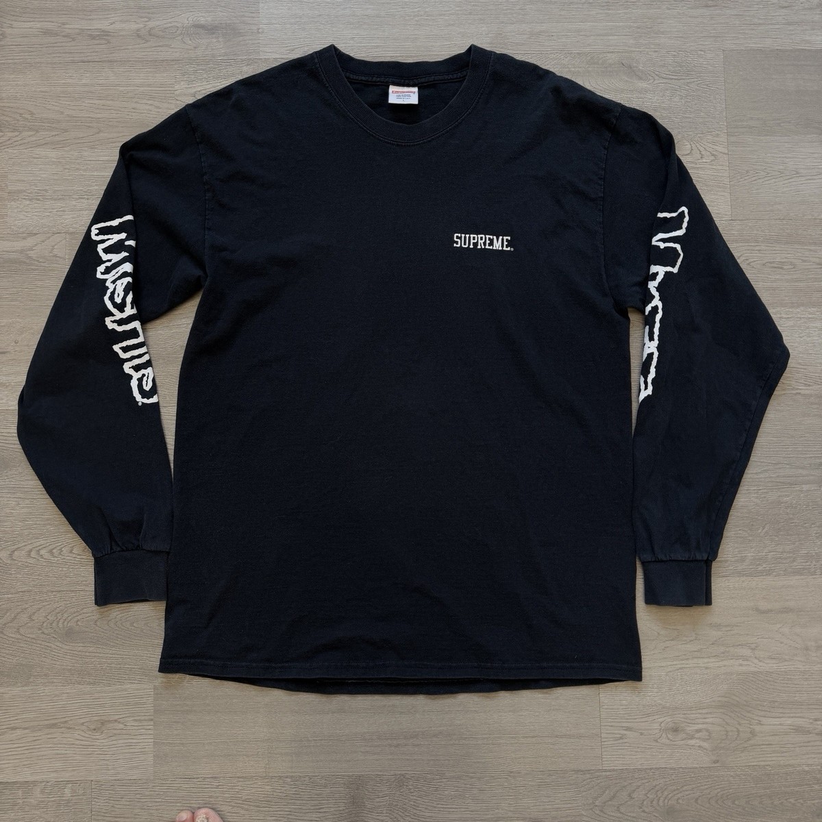 Supreme Misfits Shirt Mens L Black Long Sleeve Punk Band Collab