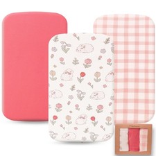 Bassinet Sheets 21"x35" Compatible with Airclub venowu Larex 3 in 1 and HARPP...