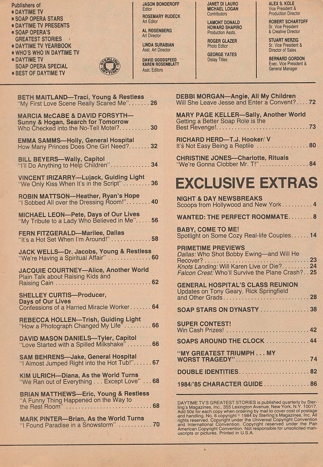 1984 Daytime/Nighttime Soap Stars DIAHANN CARROLL-EMMA SAMMS-DEIDRE HALL-DYNASTY - Image 3 of 4