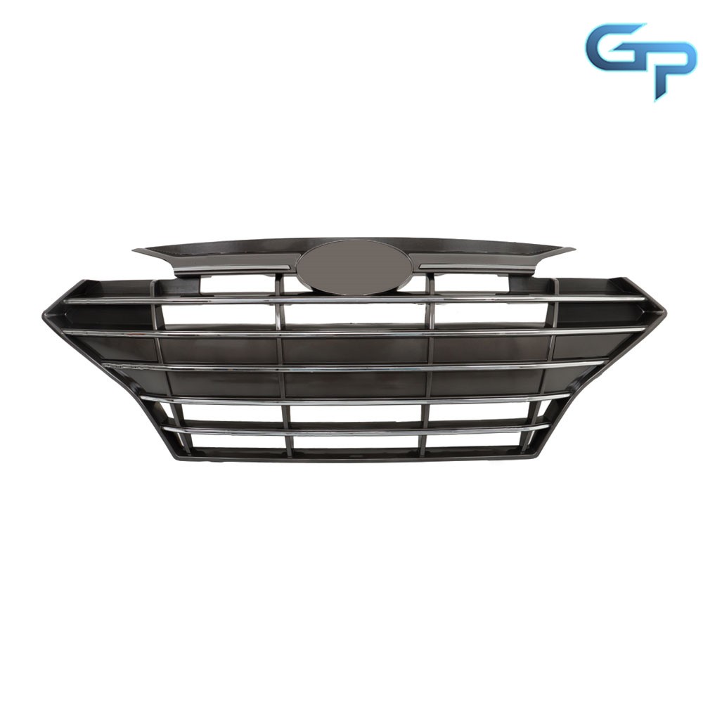 Upper Grille+Fog Lights Bracket Molding Set Front For Hyundai Elantra 2019 2020