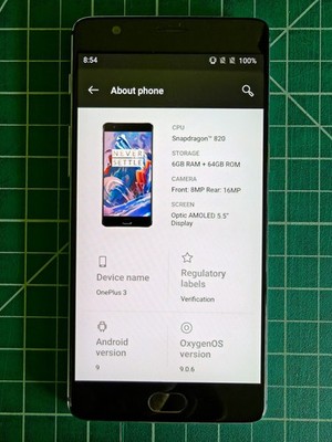 OnePlus 3, Dual SIM, 64 GB, Graphite, Factory Unlocked - Very Good Condition
