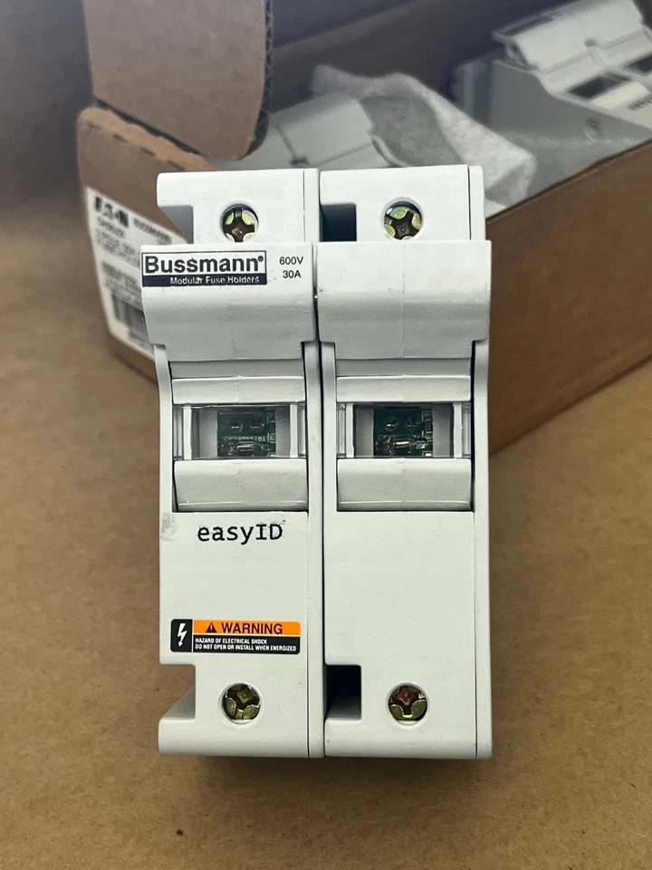 Portafusibles Eaton Bussmann Serie CH30J2I 2 Polos 30A Clase J (Cantidad 3) *NUEVO* Foto 3 de 4