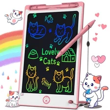  LCD Writing Tablet for Kids 8.8 Inch, Toys for Girls Boys 6"W x 9"H Pink
