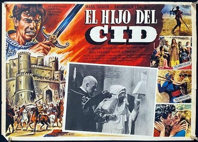 S540 ..... I CENTO CAVALIERI Mexican Lobby Card '64 Mark Damon
