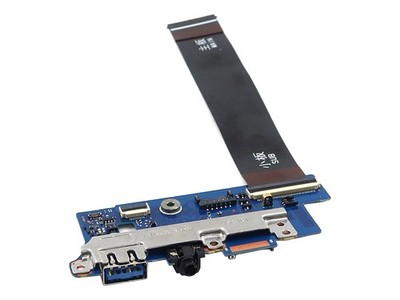 SAMSUNG GALAXY BOOK2 NP730QED USB AUDIO MICRO SD I/O BOARD W/ CABLE BA92-23029A