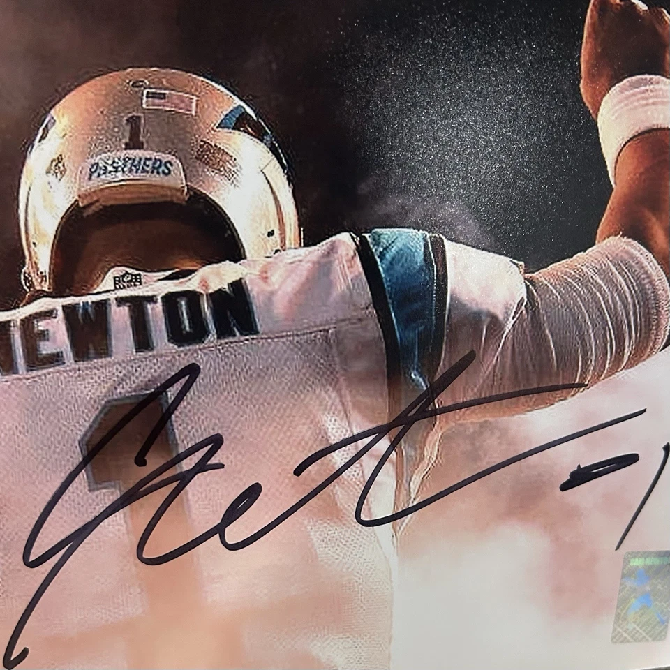 Cam Newton Carolina Panthers Autographed 8x10 - Cam Newton Hologram Certified - Image 2 of 3