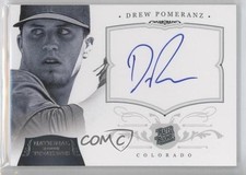 2012 Panini National Treasures 87/99 Drew Pomeranz #171 Auto 3x3