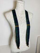 Tartan Vintage Braces M&S 