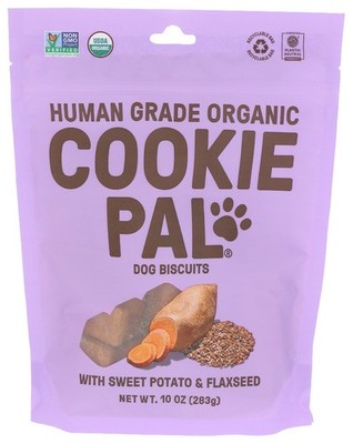 Cookie Pal Treat Dog Swt Pot Flxseed 10 OZ Pack Of 4