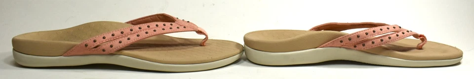 Сандалии-шлепанцы Vionic Tasha персиковые стринги женский размер 10 ~ изящные! - Изображение 3 из 4