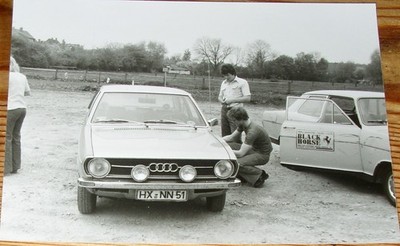 Detmold 1978 Auto Rally Audi 80 Opel Kadett B Motorsport Car Vintage