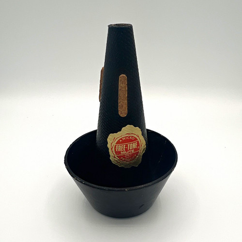 A Micro Free-Tone Black Cup Mute for Trumpet Cone/Bucket Style