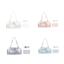 For Cosplay Fans PU Leather Handbag Wear Resistant Multiple Compartments