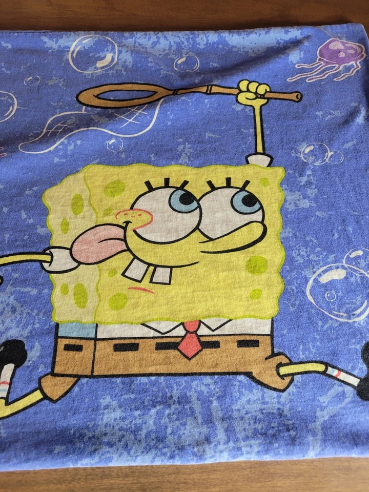 SpongeBob Square Pants Nickelodeon Standard Pillowcase 2002 - Image 3 of 4