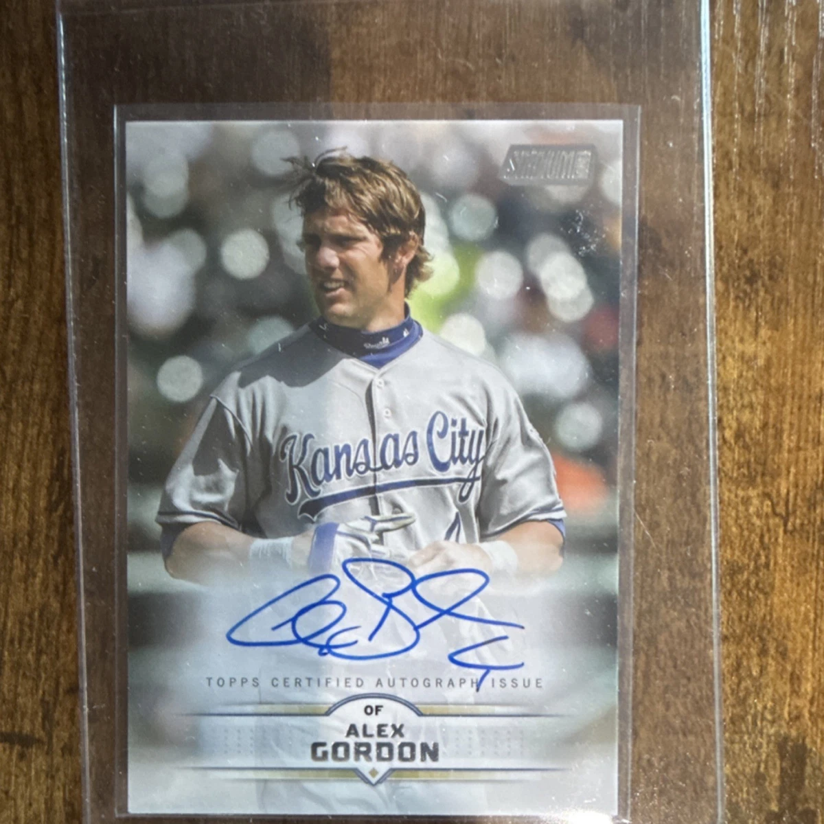 Alex Gordon Autographed Baseball Sports Trading Cards 