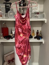 NWT SHEIN Pink Satin Dress Size S