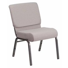 Hercules Church Chair, Gray Back, 21-1/4 in W 25" L 33" H, Fabric Seat